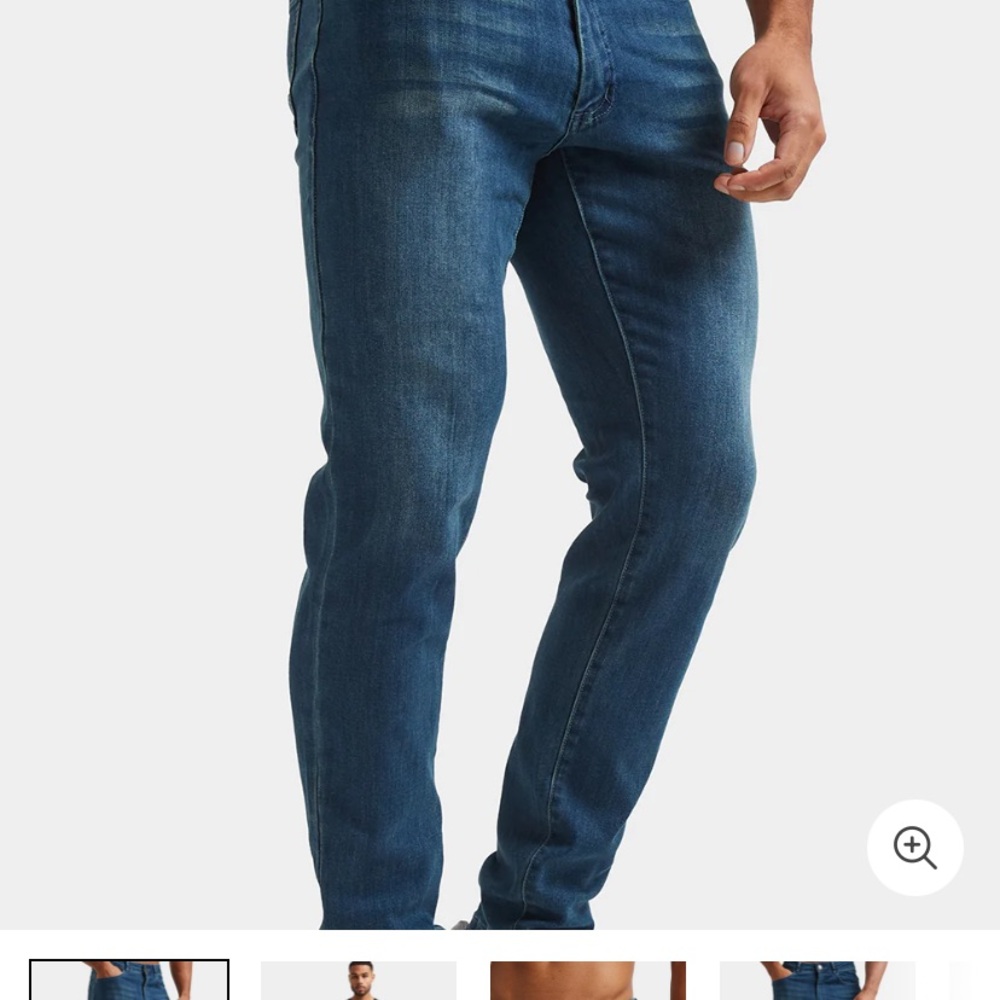 Tailored athlete, athletic fit jeans